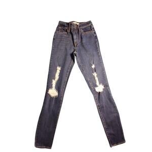Levi's 721 High Rise Skinny - Taille 27 - Denim bleu look détruit / Distressed